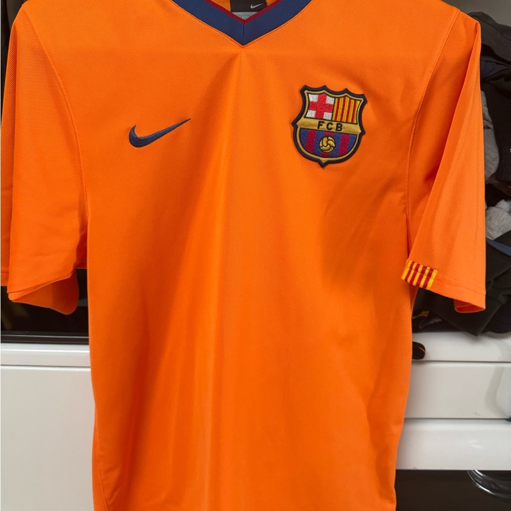 Nike Barcelona Orange and Blue Jersey